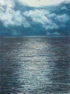 Sea painting Moonlight
